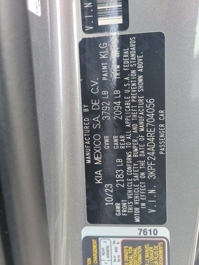 2024 Kia Forte LXS