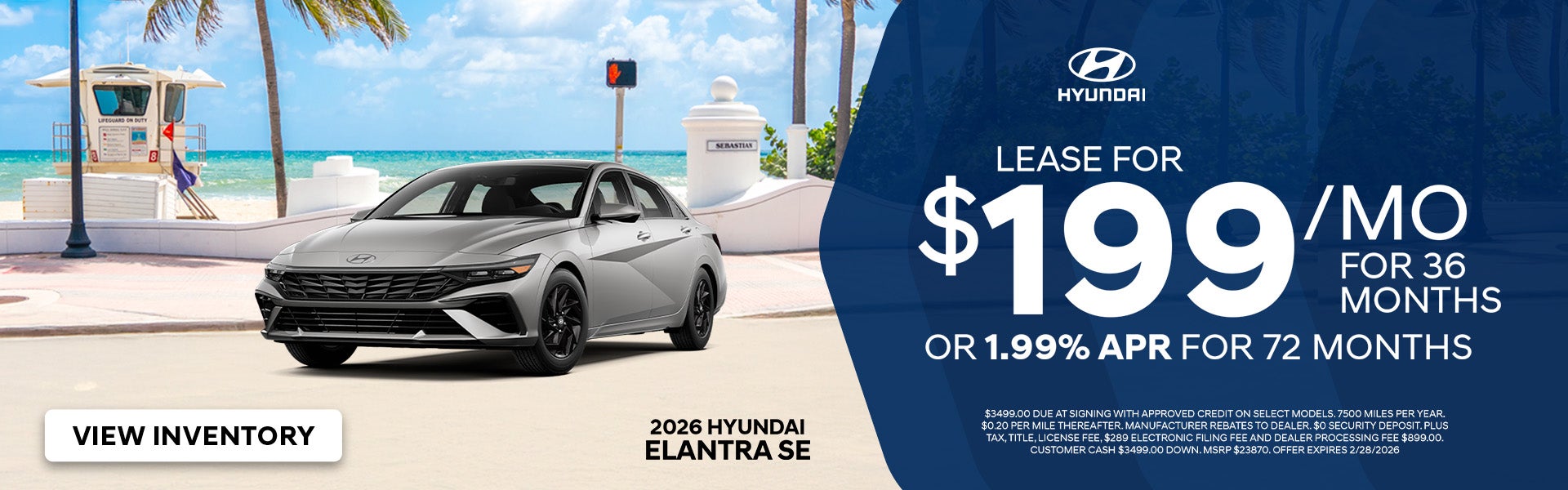 Hyundai Elantra Special Offer