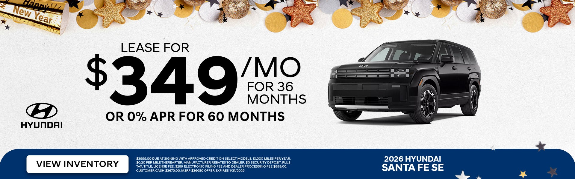 Hyundai Sant Fe Special Offer