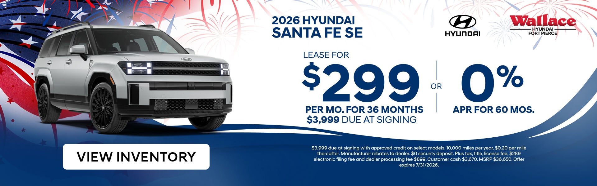 Santa Fe Special Offer