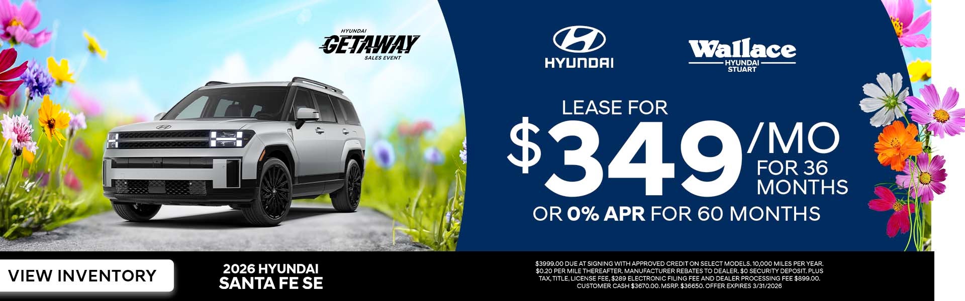 Hyundai Sant Fe Special Offer