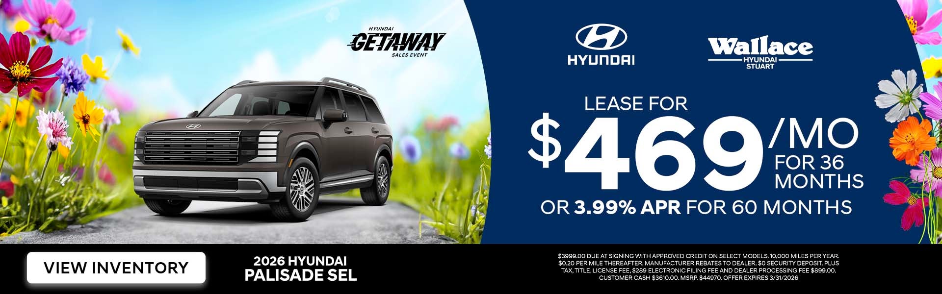 Palisade Special Offer